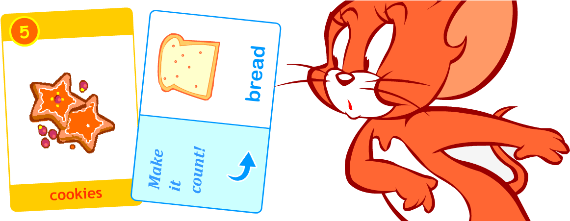 Printable Games To Learn English Countables And Uncountables - Mouse Tom And Jerry Clipart (1200x450), Png Download