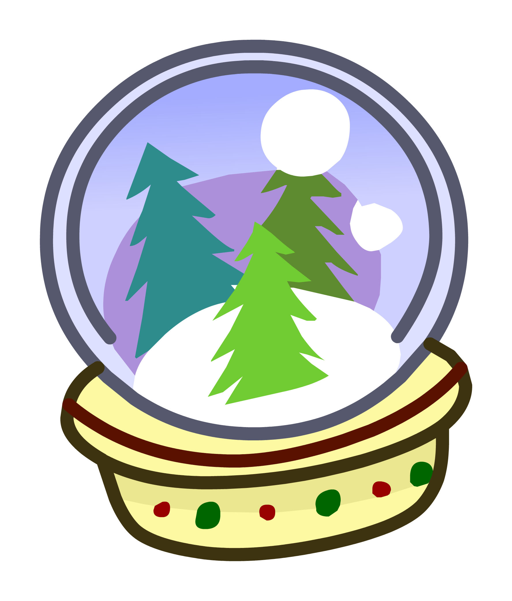 Snowflake Globe Clipart Image Library Download Snow - Illustration - Png Download (1775x2084), Png Download