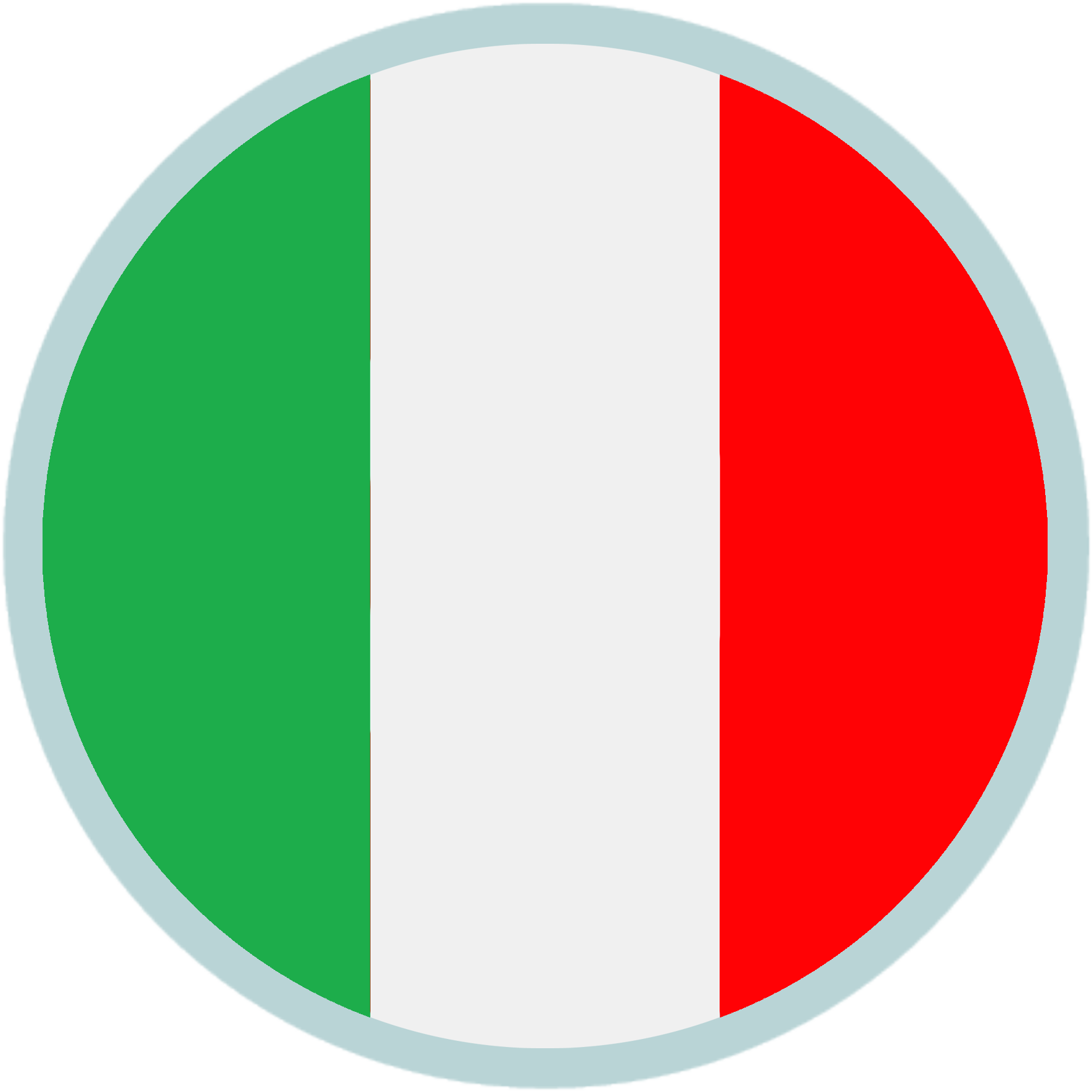 Euro2020 - Bandeira Da Itália Pizza Clipart (1771x1771), Png Download