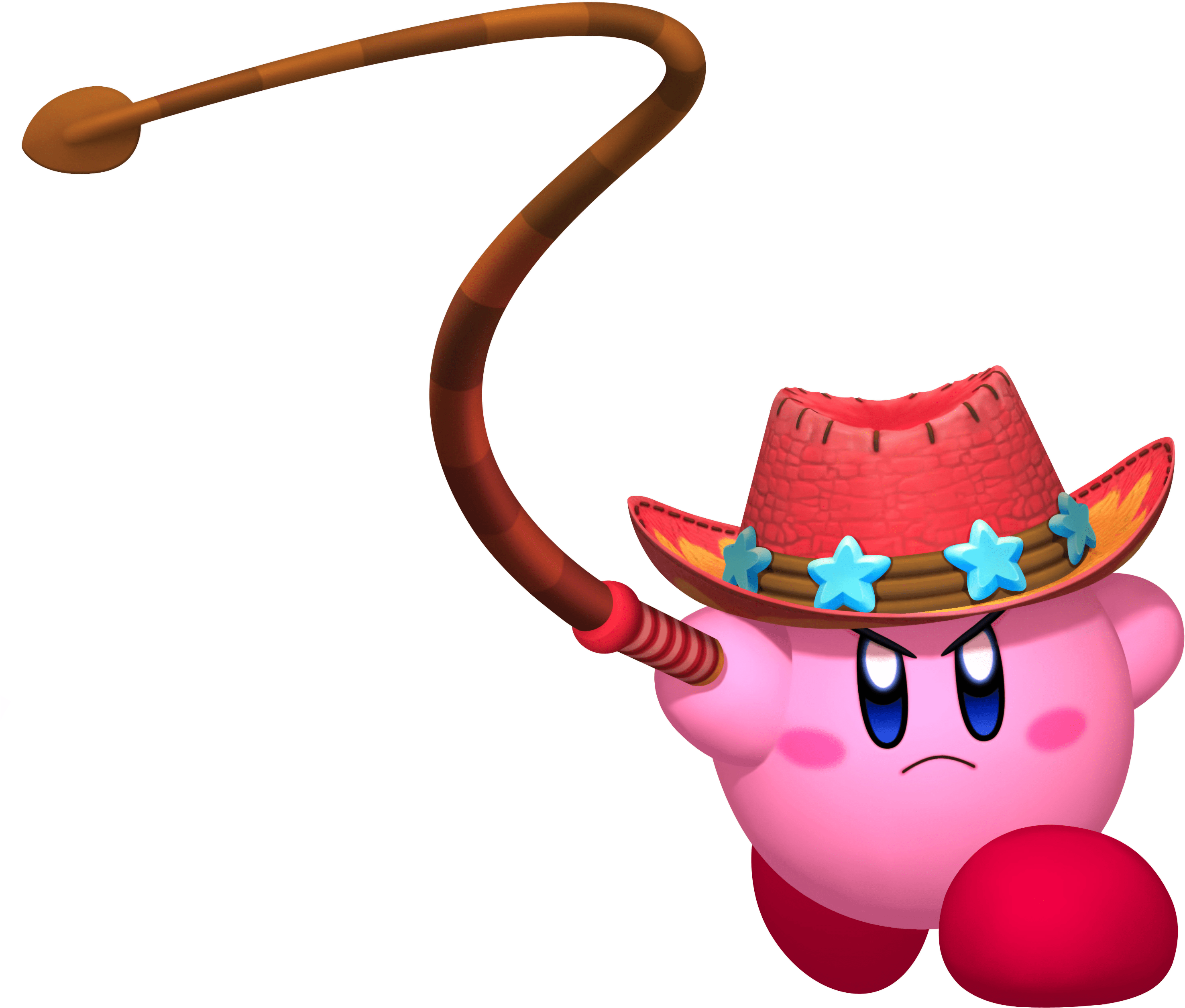 Kirby Holding A Whip Clip Arts - Whip Kirby - Png Download (3000x2616), Png Download
