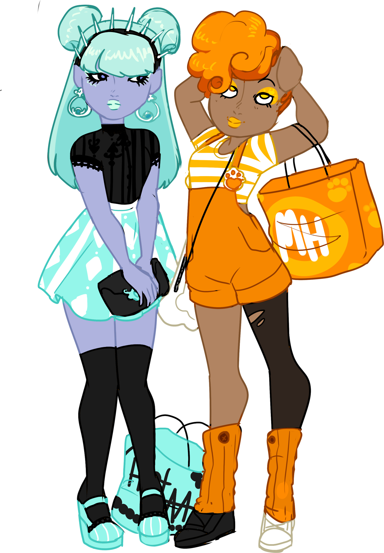 Fan Art Howleen Monster High Clipart (1280x1840), Png Download