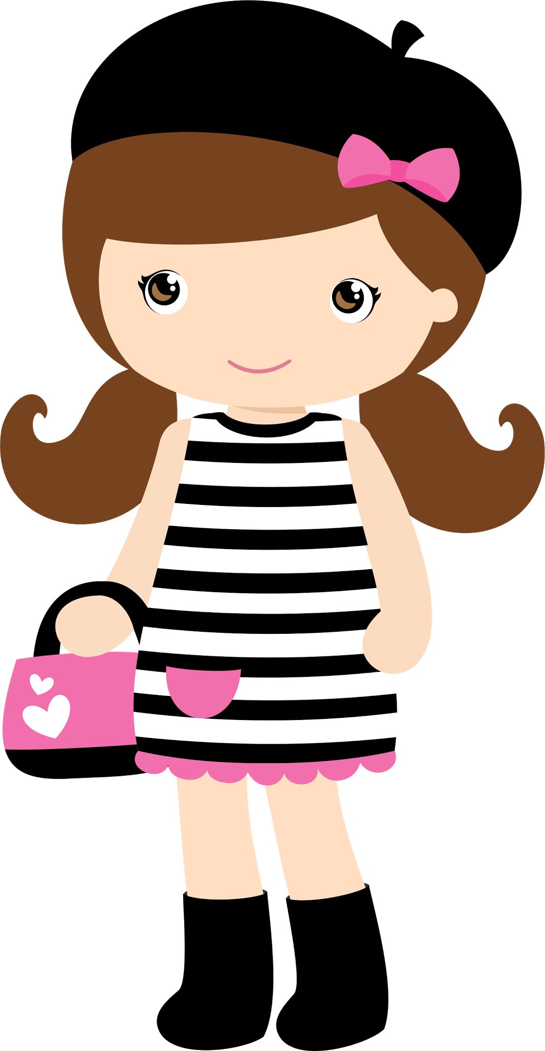 Doll Drawing For Kids Clipart (1062x2048), Png Download