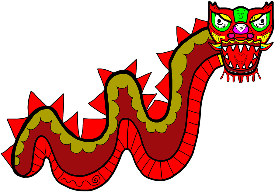 Año Nuevo Chino Dragon Png Clipart (960x634), Png Download