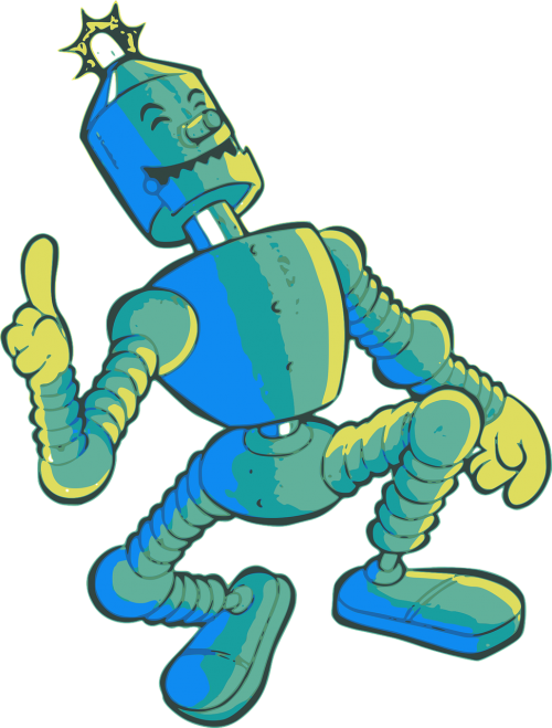 Cartoon Comic Dance - Dancing Robot Png Icon Clipart (500x659), Png Download