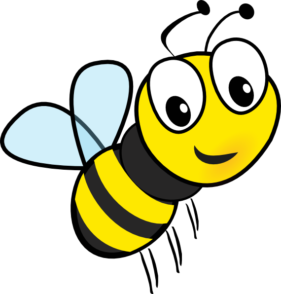 Bee Clipart Png Transparent Png (570x596), Png Download