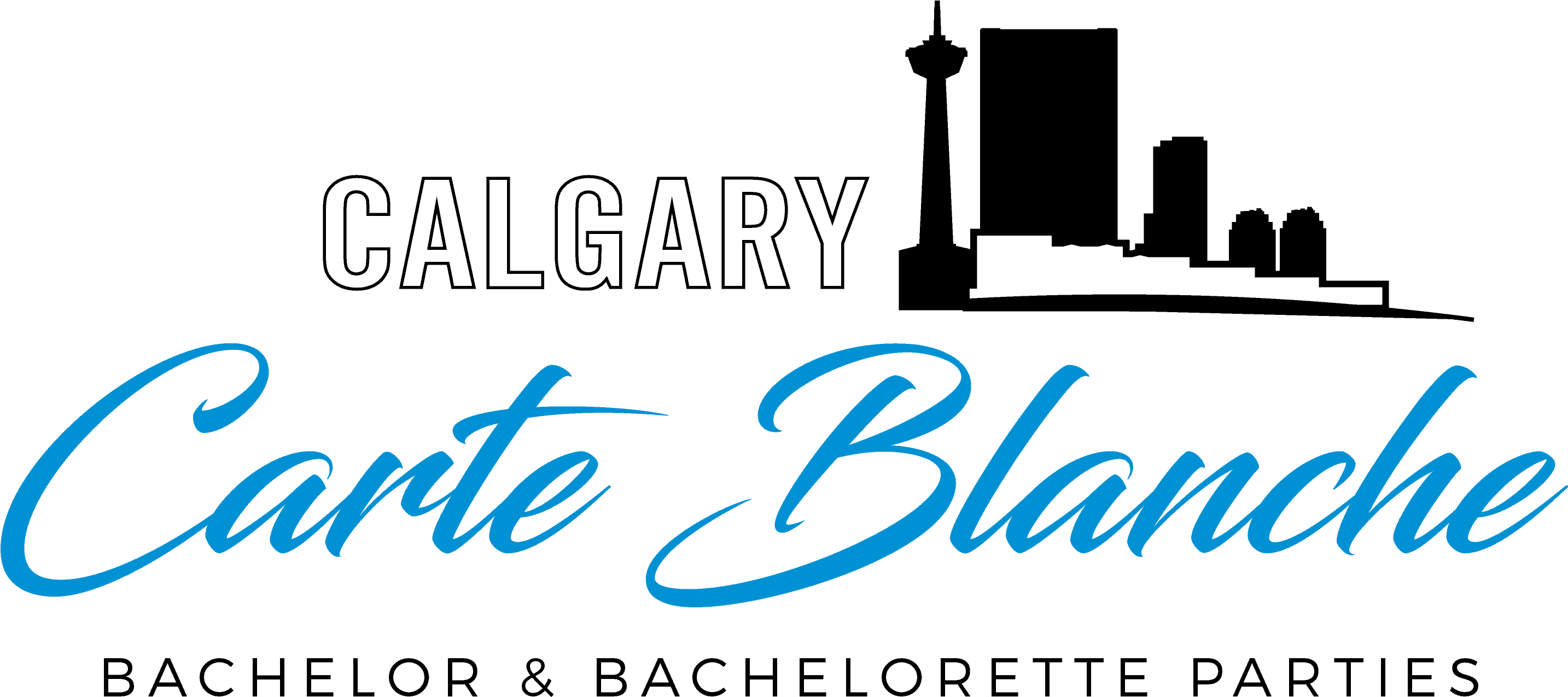 Calgary Carte Blanche Logo - Calligraphy Clipart (2866x1297), Png Download