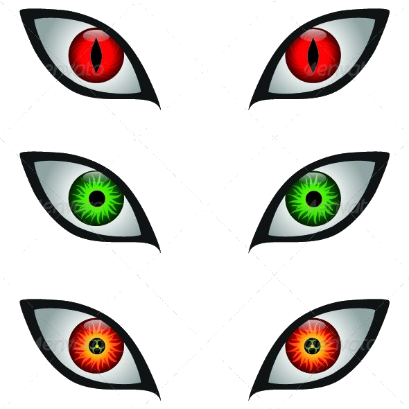 Transparent Eyeball Clipart Png - Draw Scary Monster Eyes (590x590), Png Download