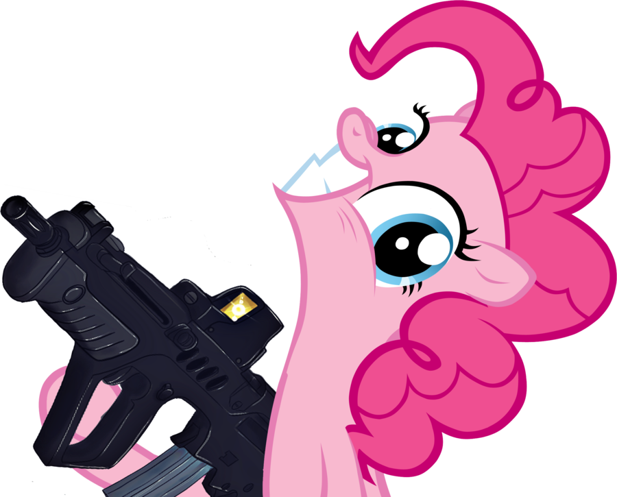 Pinkie W/ Gun By Evilbob0 - Cupcake Hd Pinkie Pie Clipart (900x725), Png Download