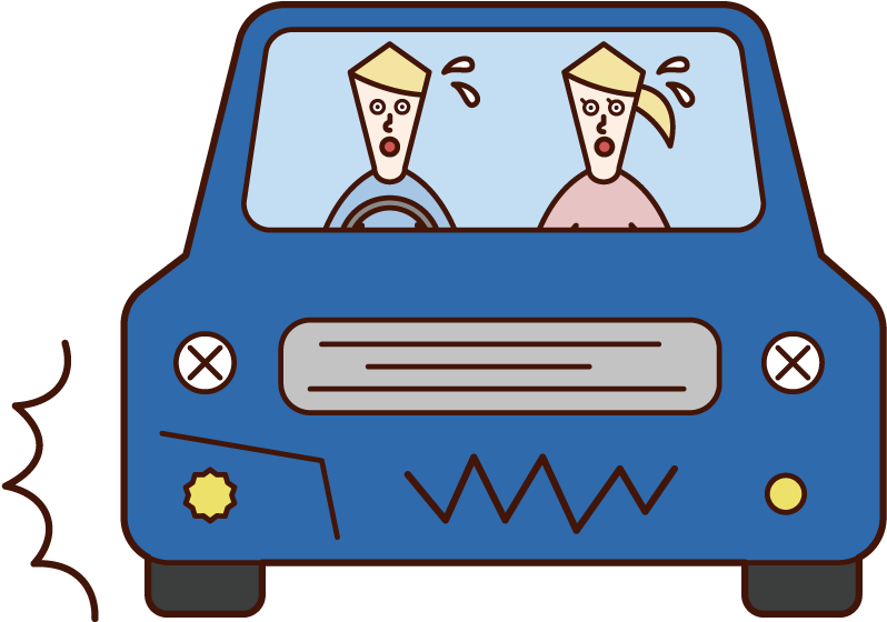 Illustration Of A Car Encountered In A Traffic Accident - Car Clipart (899x714), Png Download