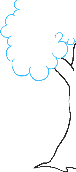 How To Draw A Cartoon Forest In A Few Easy Steps Easy - Sketch Clipart (678x600), Png Download