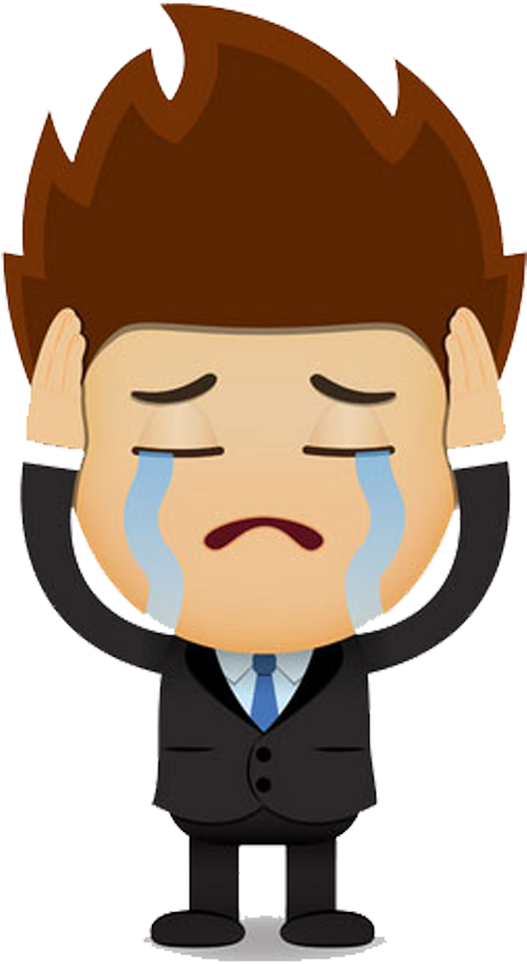 Sad Cartoon Man Png - Sad Man Cartoon Png Clipart (796x979), Png Download