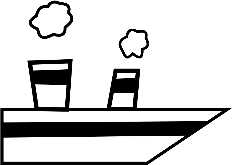 Barco De Vapor Dibujo Clipart (800x586), Png Download