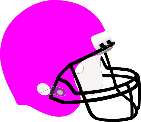 Football Equipment Clipart Jpg Library Library Baseball - Pink Football Helmet Clipart - Png Download (600x520), Png Download