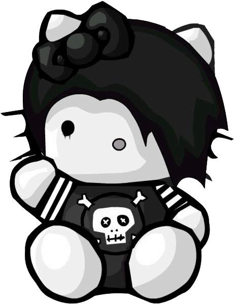Emo Png - Hello Kitty Emo Png Clipart (727x785), Png Download