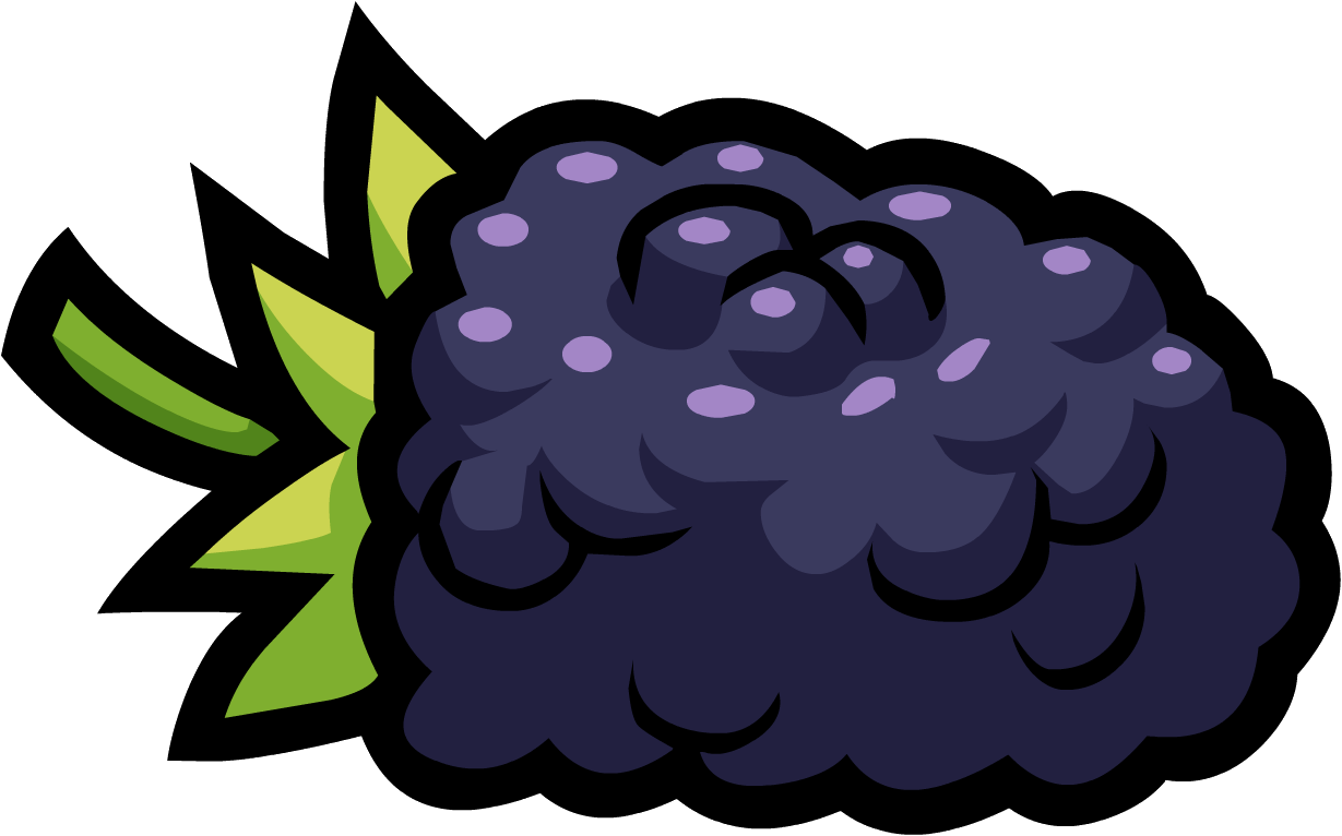 Smoothie Clipart Animated - Blackberry Fruit Animated - Png Download (1229x766), Png Download