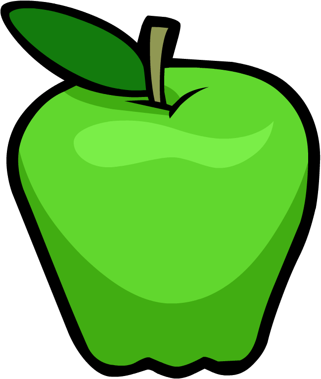 Image Smoothie Smash Green Apple Png Club Penguin Wiki - Granny Smith Clipart (649x766), Png Download