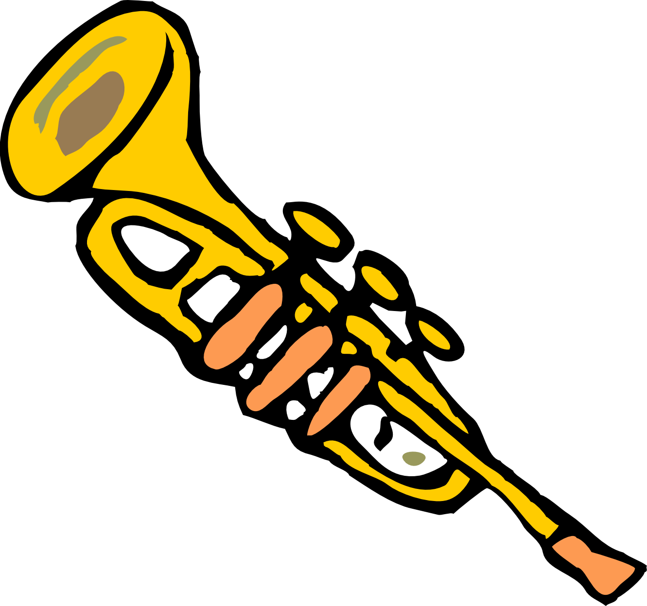Trumpet Clip Art Free - Trumpet Clip Art - Png Download (1331x1247), Png Download