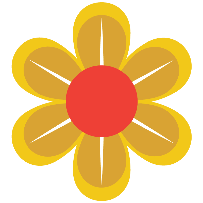 Flower 70's Png Clipart (800x800), Png Download