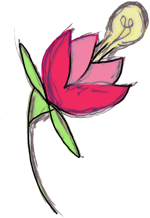 Neon Bloom William James Kasurak - Tulip Clipart (751x800), Png Download