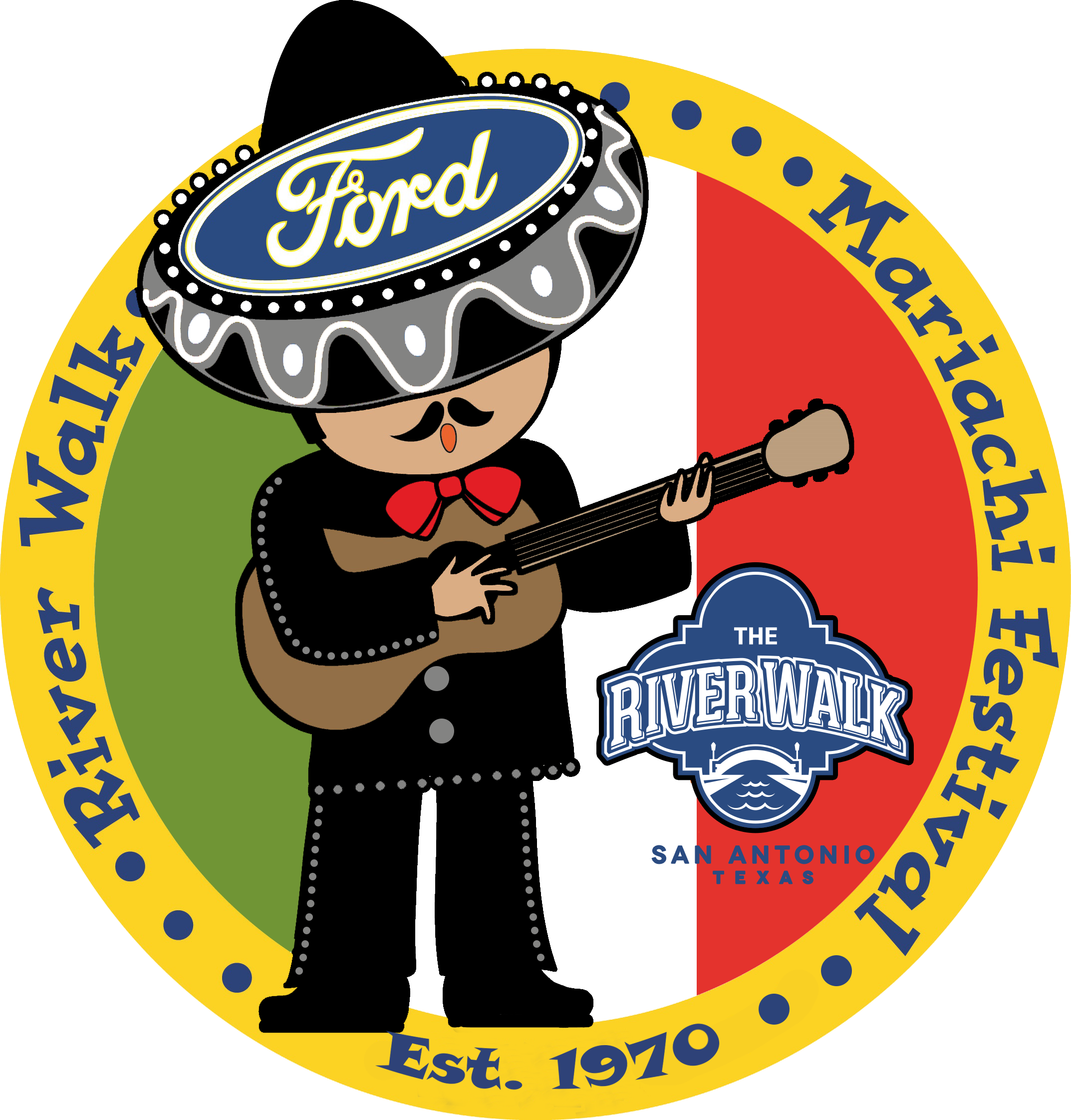 Transparent Mariachi Band Clipart - San Antonio Riverwalk - Png Download (2146x2243), Png Download