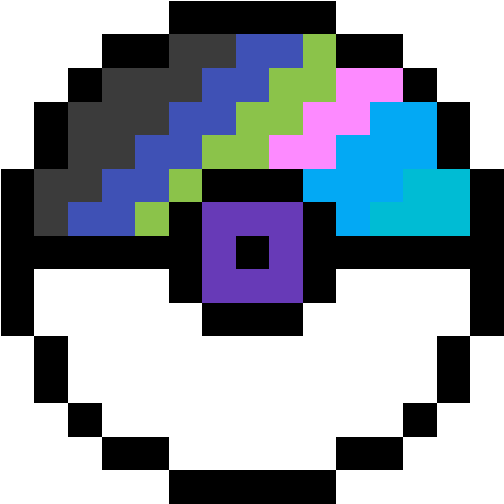 Pokeball Png Pic - Pixel Art Pokeball Clipart (556x556), Png Download