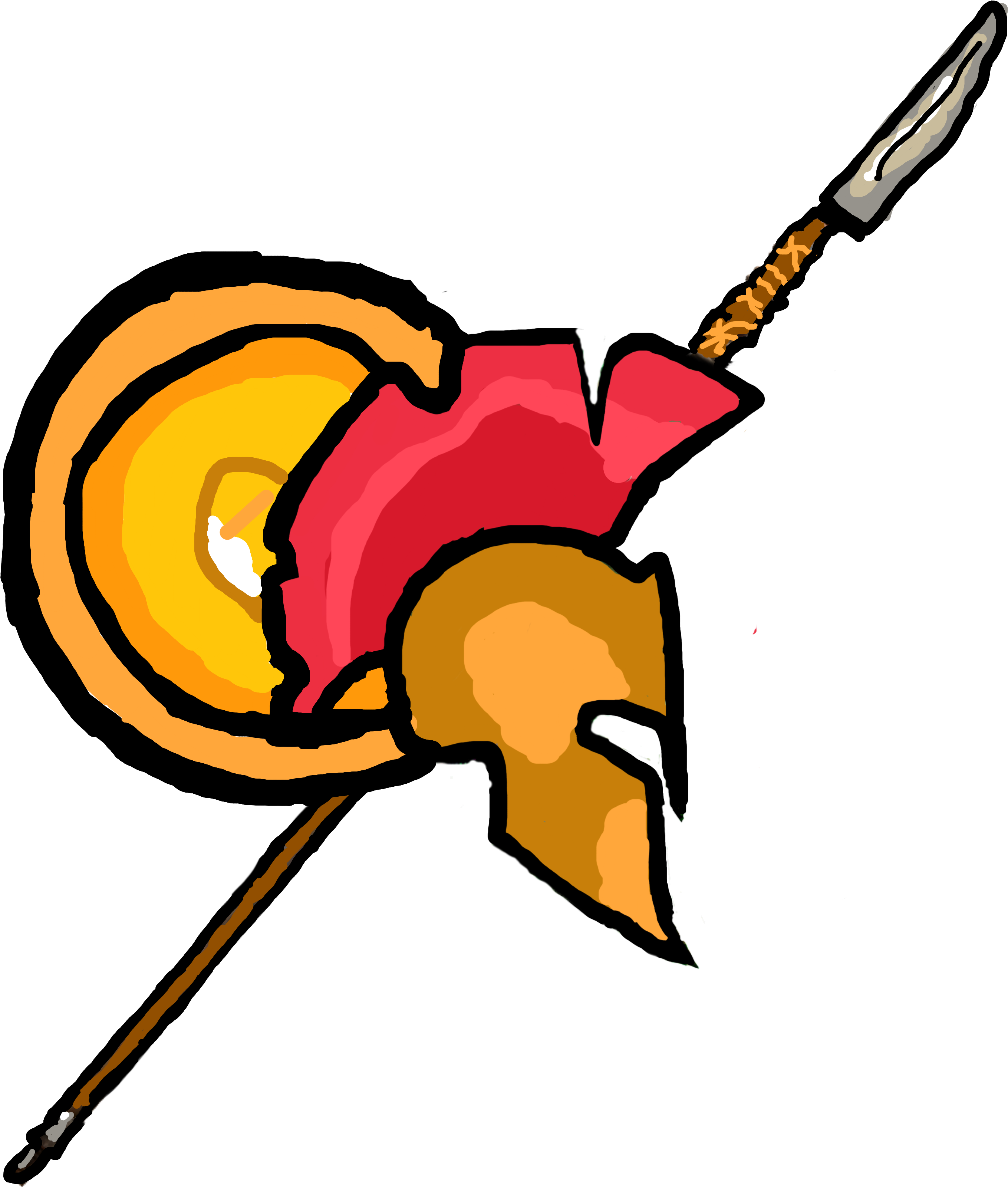 #spartan #spartanhelmet #drawing #spartandrawing #300 - 300 Clipart (3464x3464), Png Download