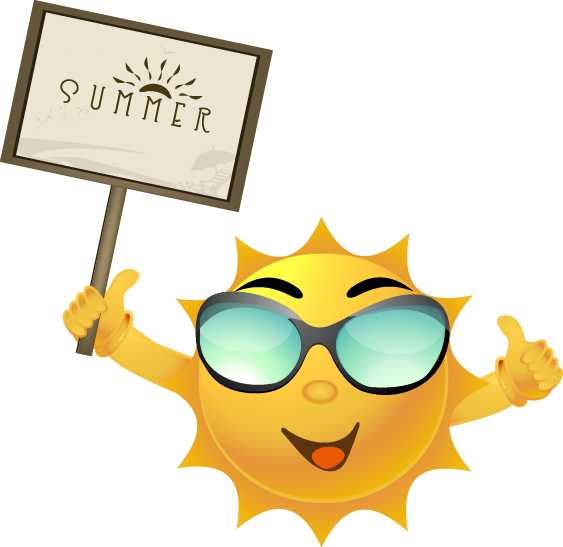 Summer Sun - Lose Weight Vision Board Clipart (563x547), Png Download