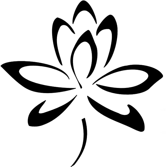 Massages Clipart Black And White - Sketch Flower Design Drawing - Png Download (553x568), Png Download
