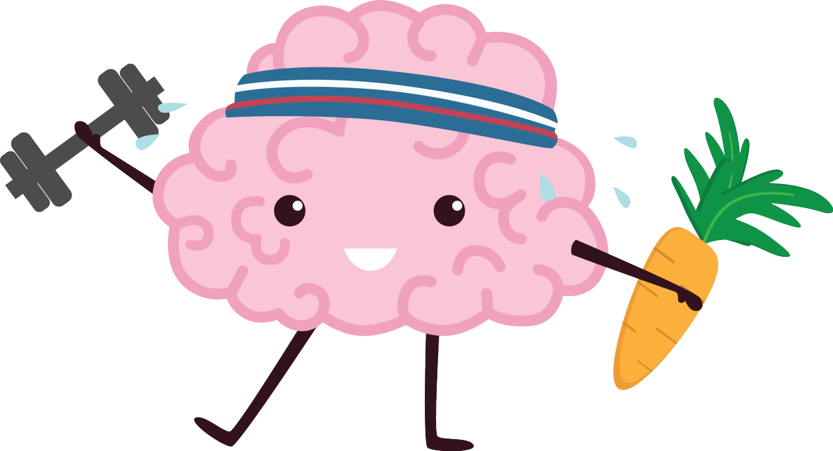 Healthy Brain Clipart - Png Download (1200x650), Png Download