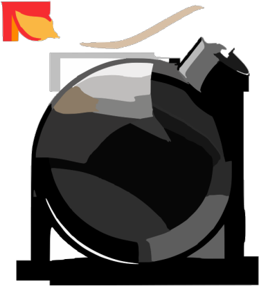 Psd Black Bomb Icon Png Images - Illustration Clipart (600x600), Png Download