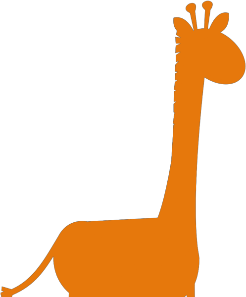 Orange Giraffe Png Icons - Giraffe Clipart (600x600), Png Download