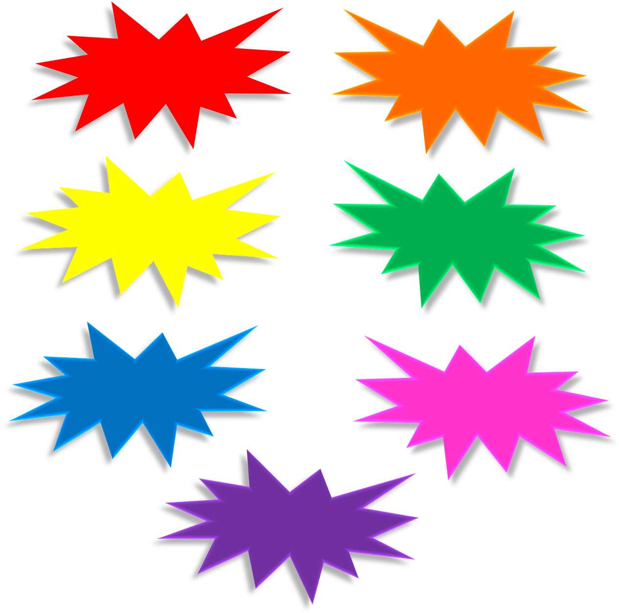 Star Label Clipart (1280x1280), Png Download