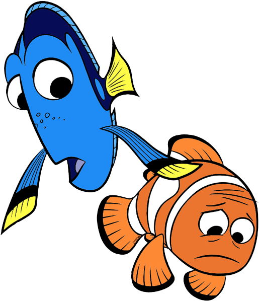 Stingray Clipart Finding Nemo - Marlin From Finding Nemo Drawing - Png Download (518x607), Png Download