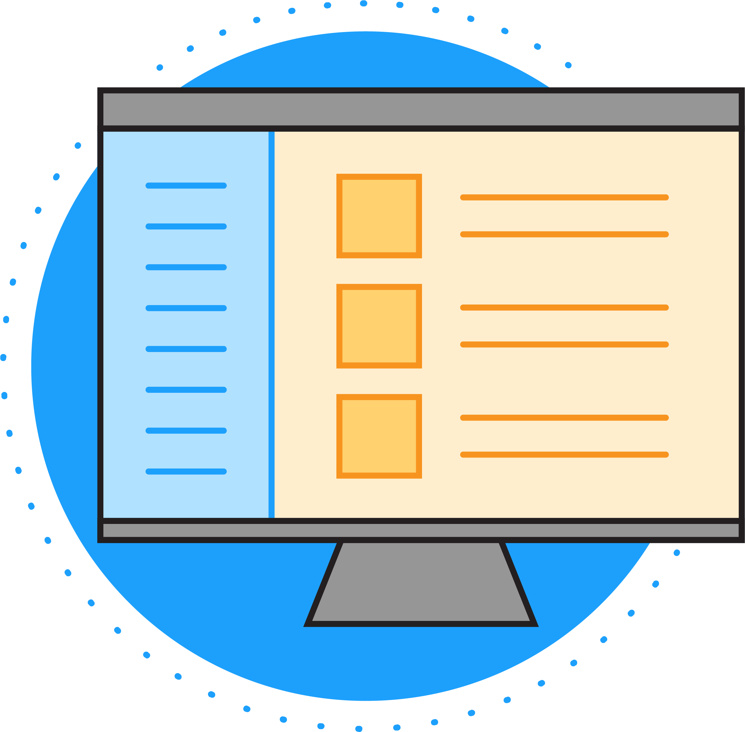 Advantage Icons Home Ecomm Blue - Circle Clipart (2851x2851), Png Download