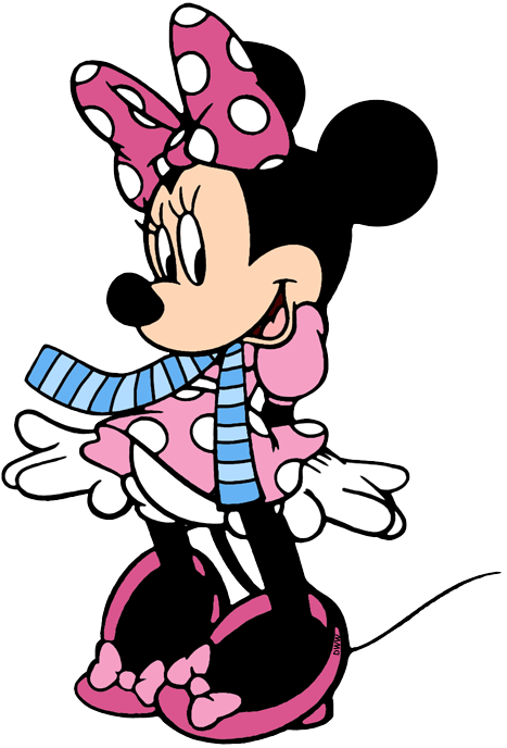 Winter Minnie Mouse Clipart - Png Download (467x688), Png Download