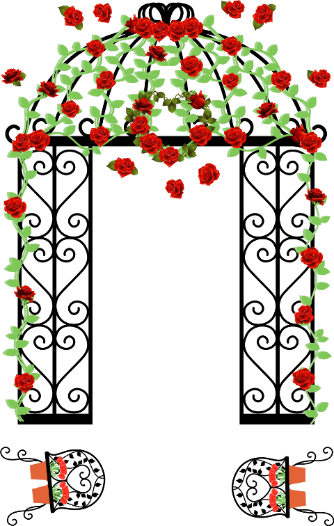 Red Romantic Wedding Background Clipart (480x756), Png Download