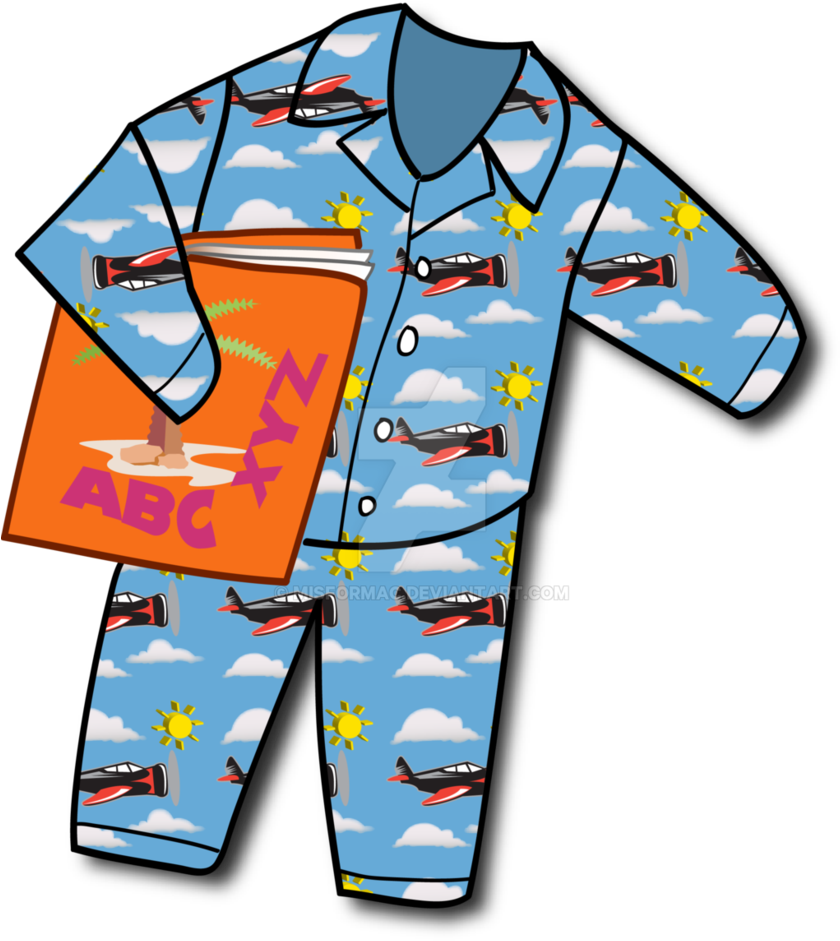 Kids Pajamas By Misformac - Kids Pajamas Clipart - Png Download (840x941), Png Download