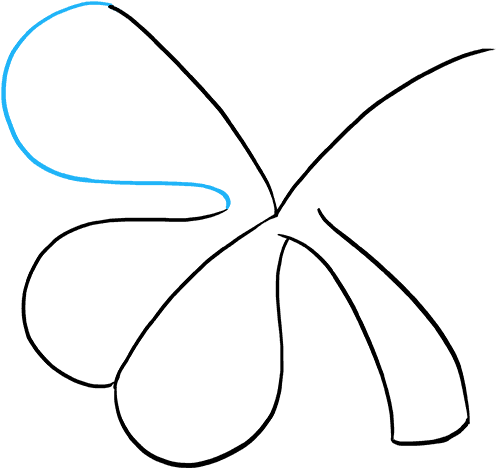 How To Draw Shamrock - Line Art Clipart (680x678), Png Download