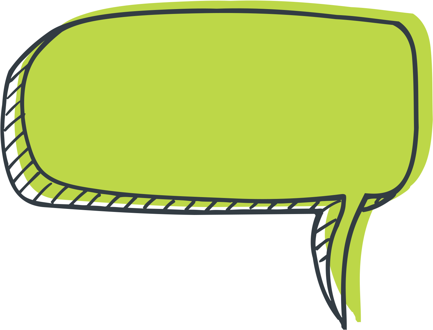 Green Speech Bubble Png Clipart (1438x1092), Png Download