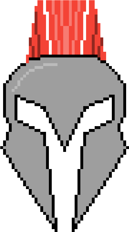 Transparent Spartan Helmet Png - Fruit Basket Pixel Art Clipart (541x973), Png Download