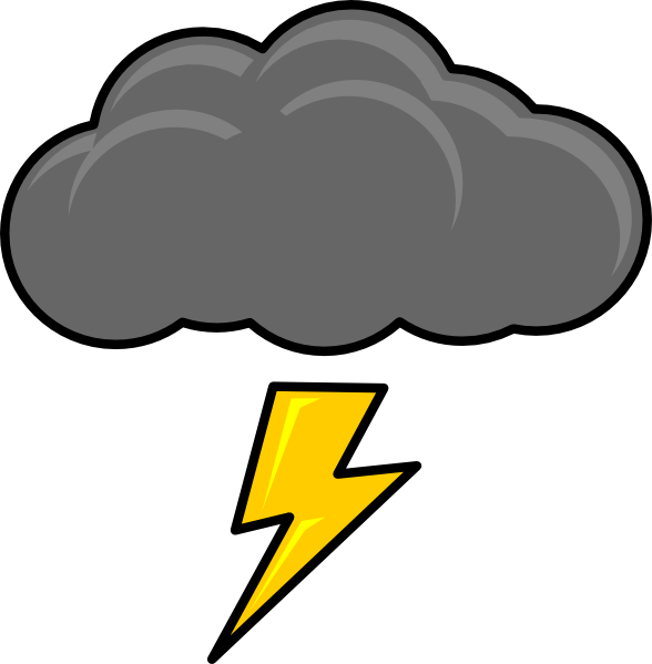 Thunderstorm Clipart - Png Download (588x599), Png Download