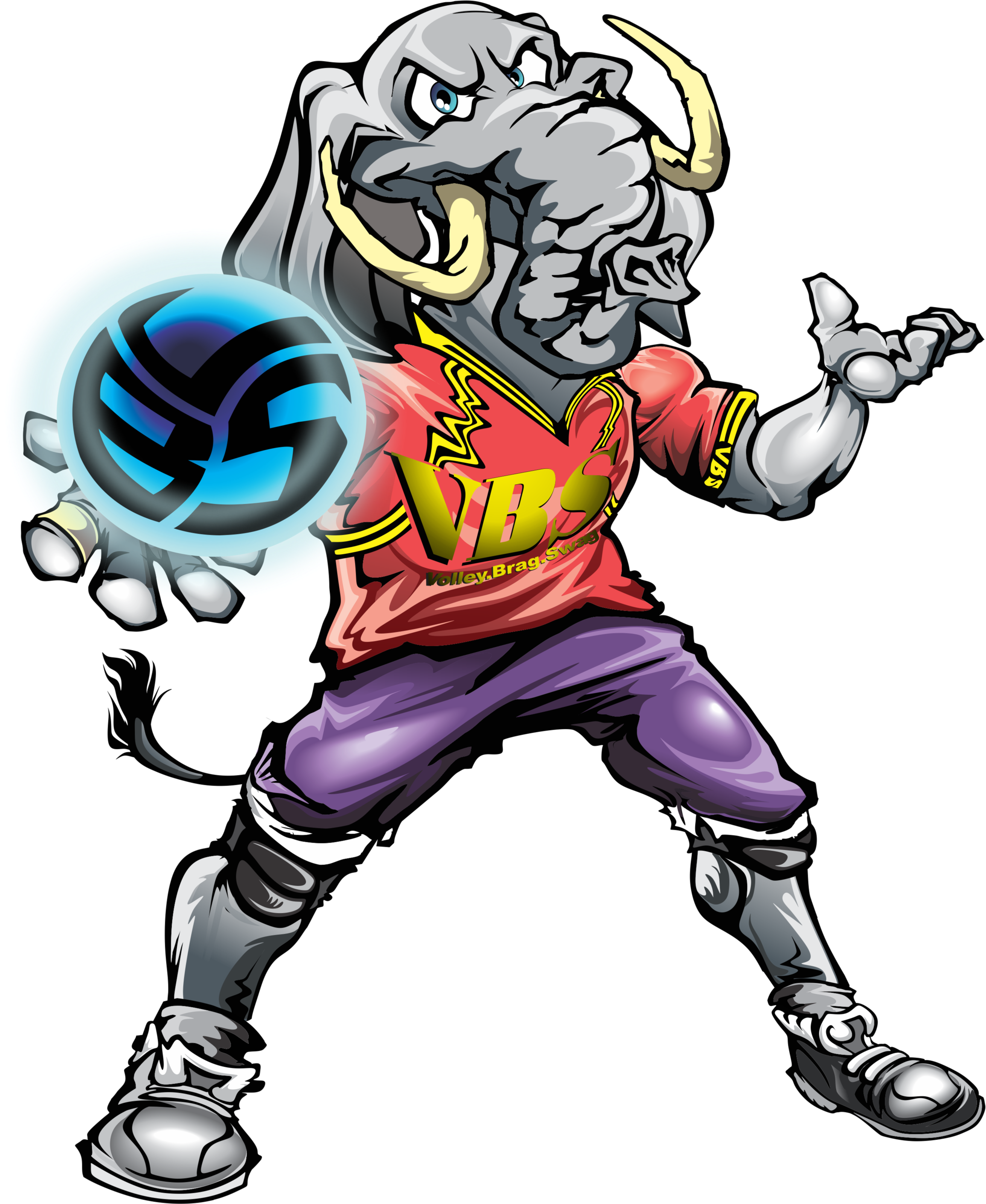 Volleybragswag Coloring Book For Kids With Elephant - Cartoon Clipart (2800x3200), Png Download