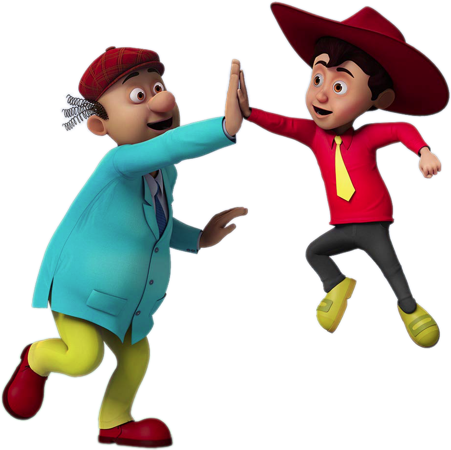 Chacha And Bhatija High Five - Bure Kaam Bura Natija Kyun Bhai Chacha Haan Bhatija Clipart (961x945), Png Download