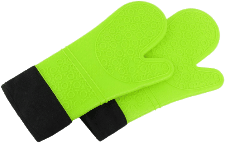 Bright Green Extra Long Oven Mitts Clip Arts - Football Gear - Png Download (759x475), Png Download
