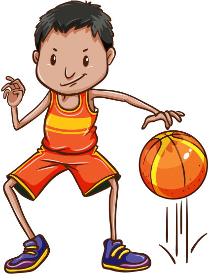 Playing Basket Ball Png - Bounce Ball Clip Art Transparent Png (715x715), Png Download