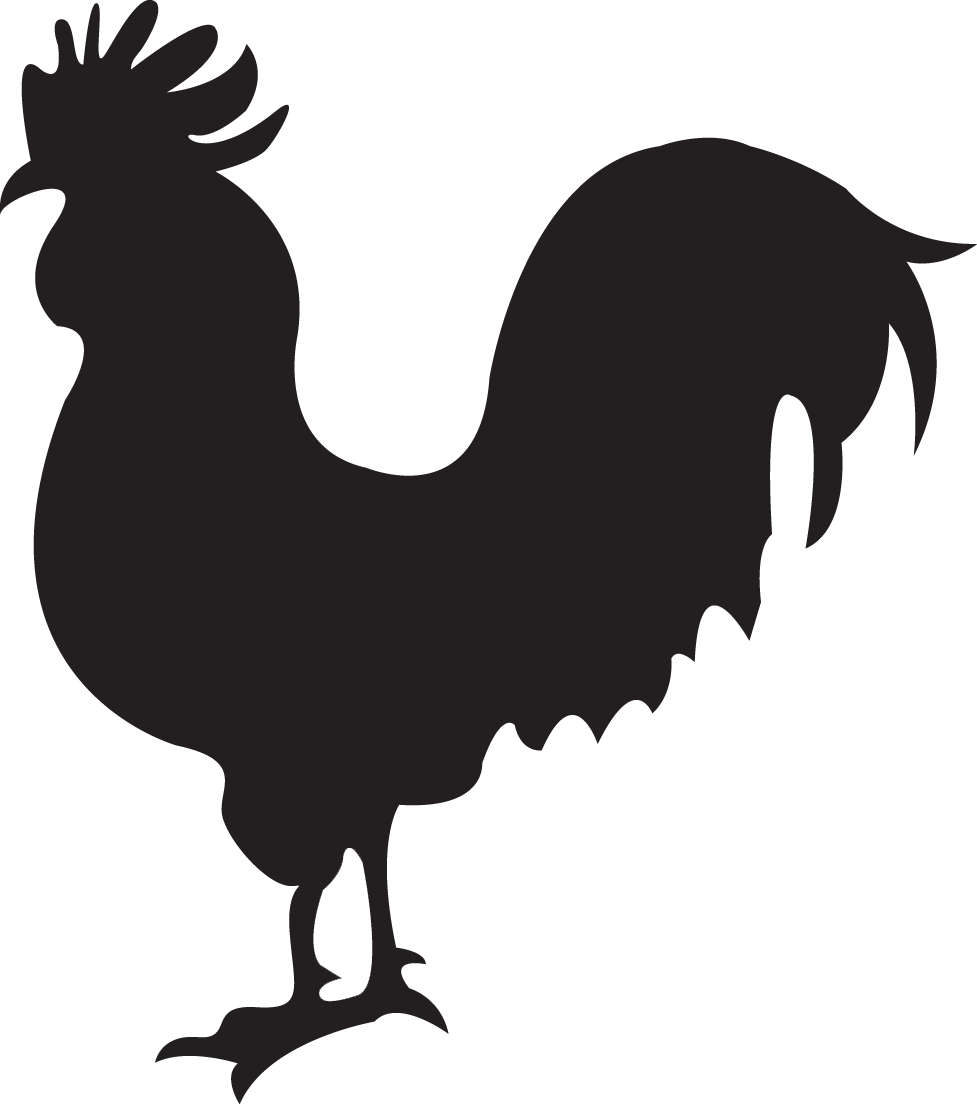 Farm Clipart Chicken - Rooster Svg File Free - Png Download (977x1104), Png Download