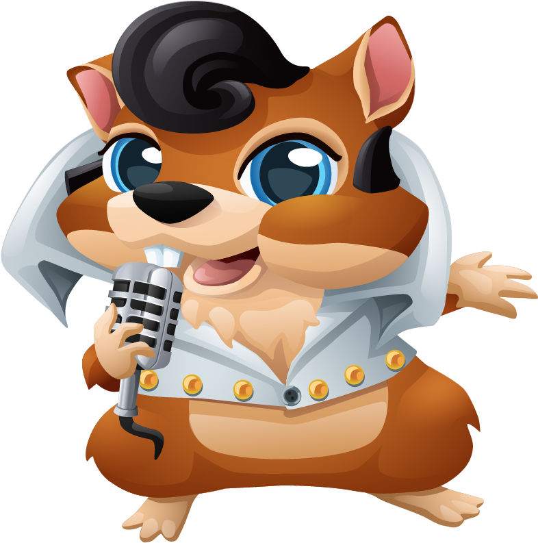 Chipmunk Elvis Clipart (865x847), Png Download
