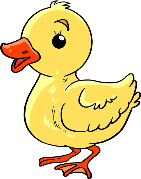 How To Draw Baby Duck - Easy Baby Duck Drawing Clipart (680x678), Png Download