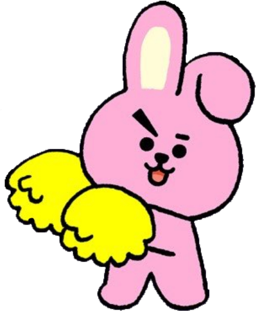 Bt21 Cooky Cheering Clipart (852x1010), Png Download