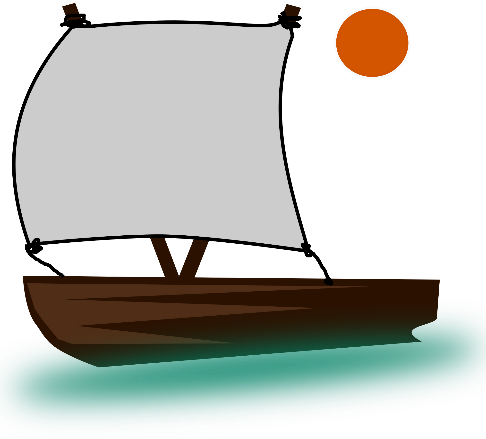 Pinisi-boat Svg Clip Arts - Boat Clipart Png Gif Transparent Png (2000x2000), Png Download